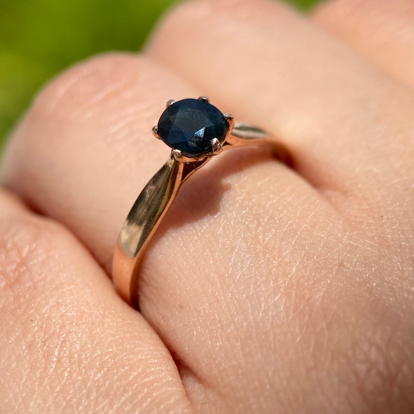 Anillo de compromiso en oro