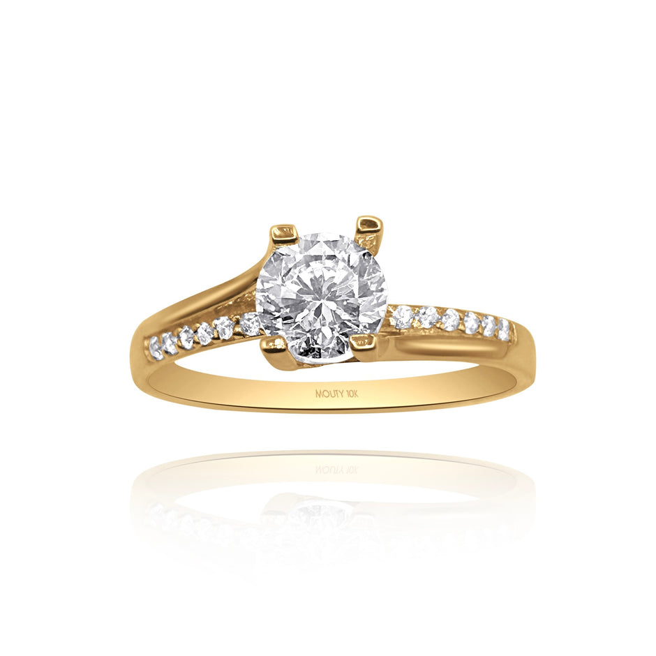 Anillo de compromiso en oro