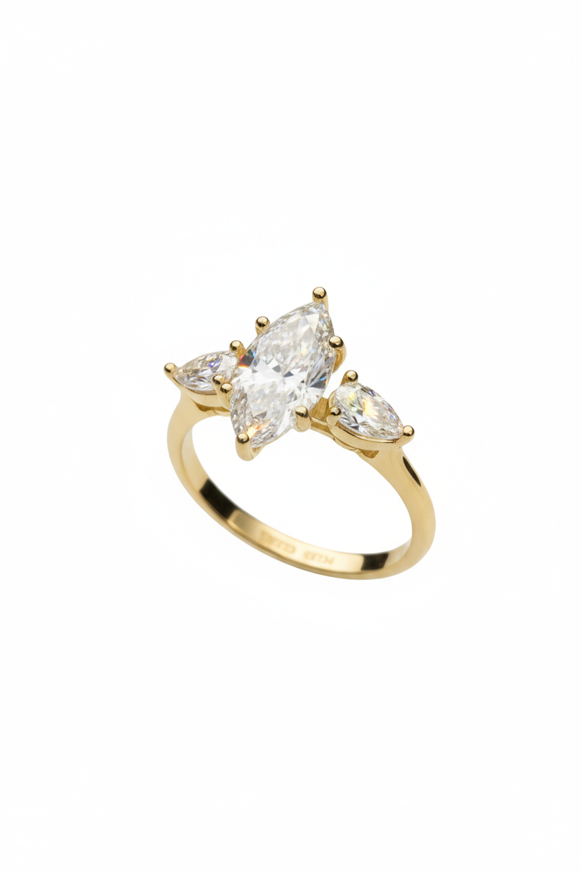 Anillo Osiris en oro 2.00 ct