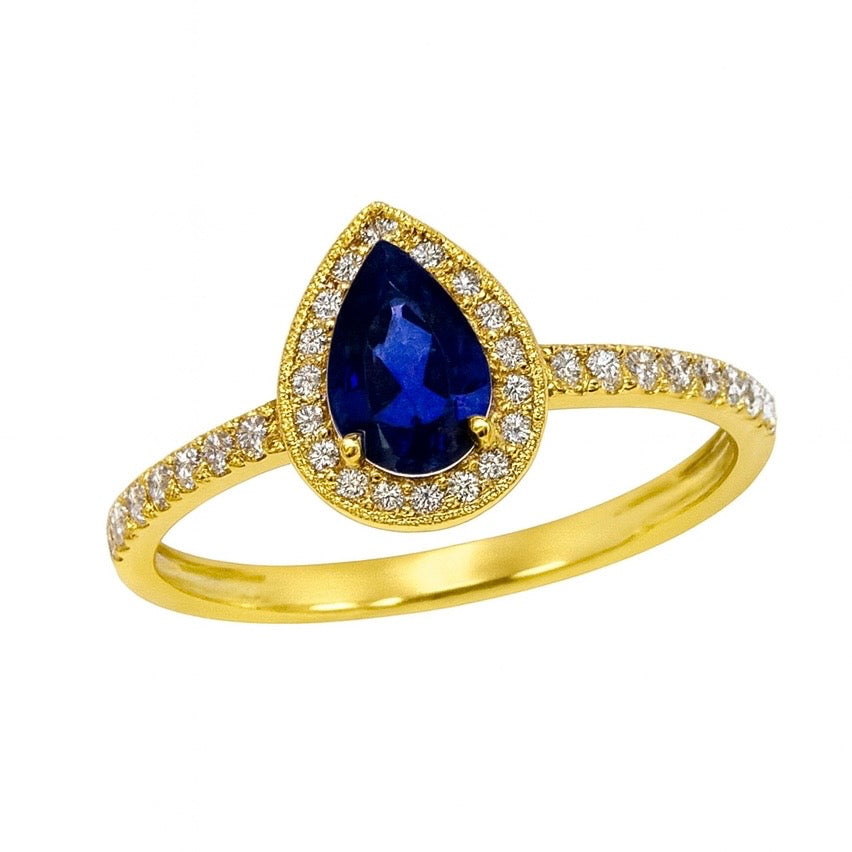 Anillo Edna en oro amarillo 10k