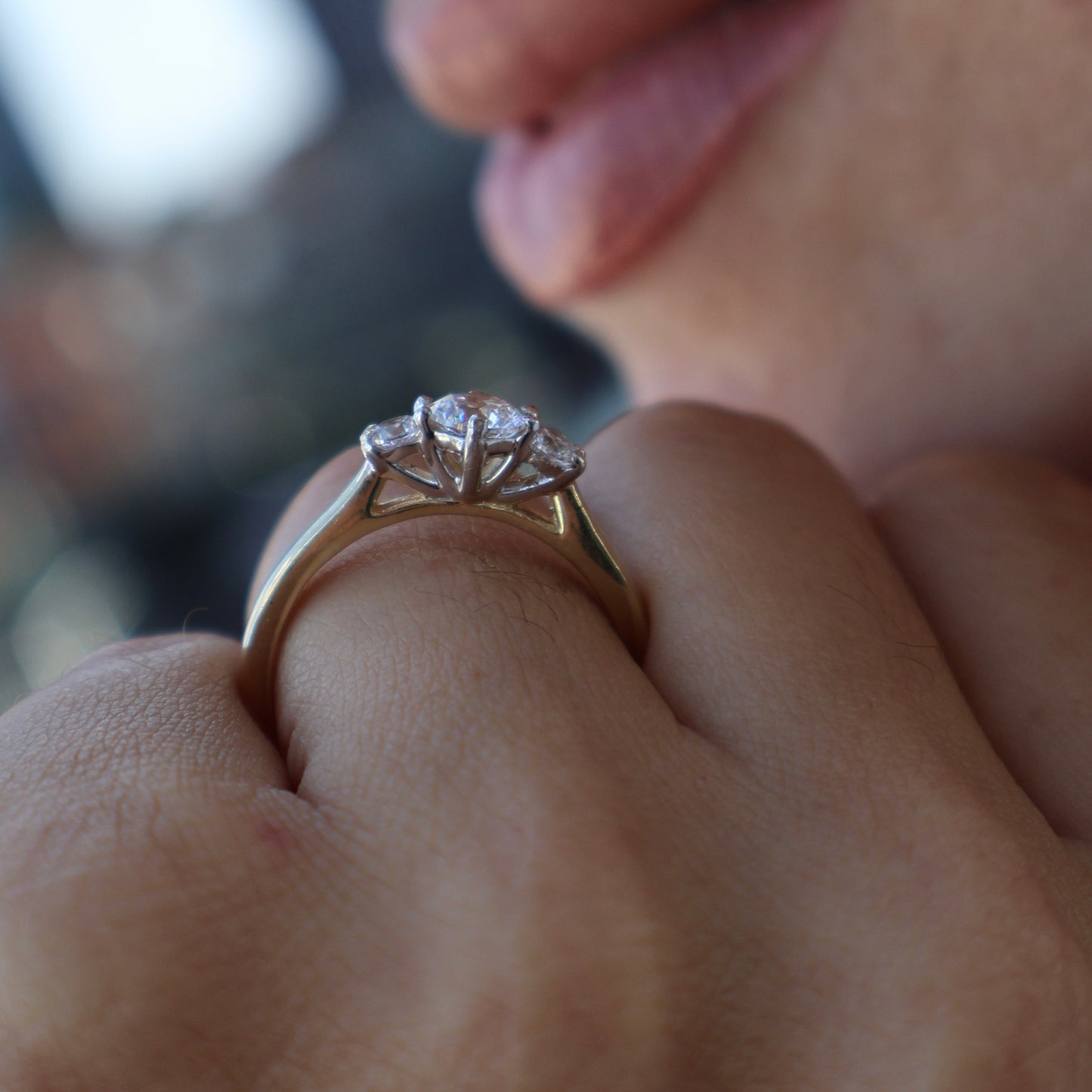 Anillo de compromiso en oro