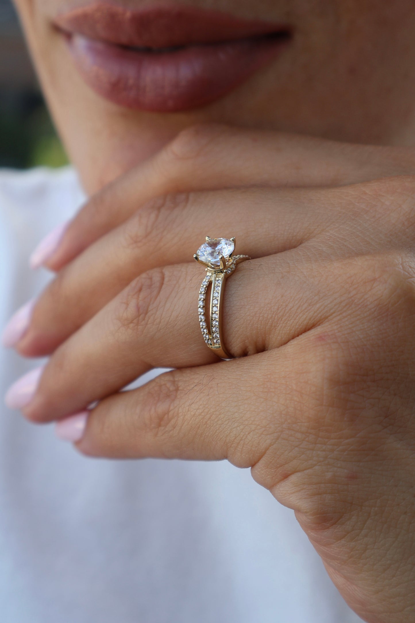 Anillo de compromiso en oro
