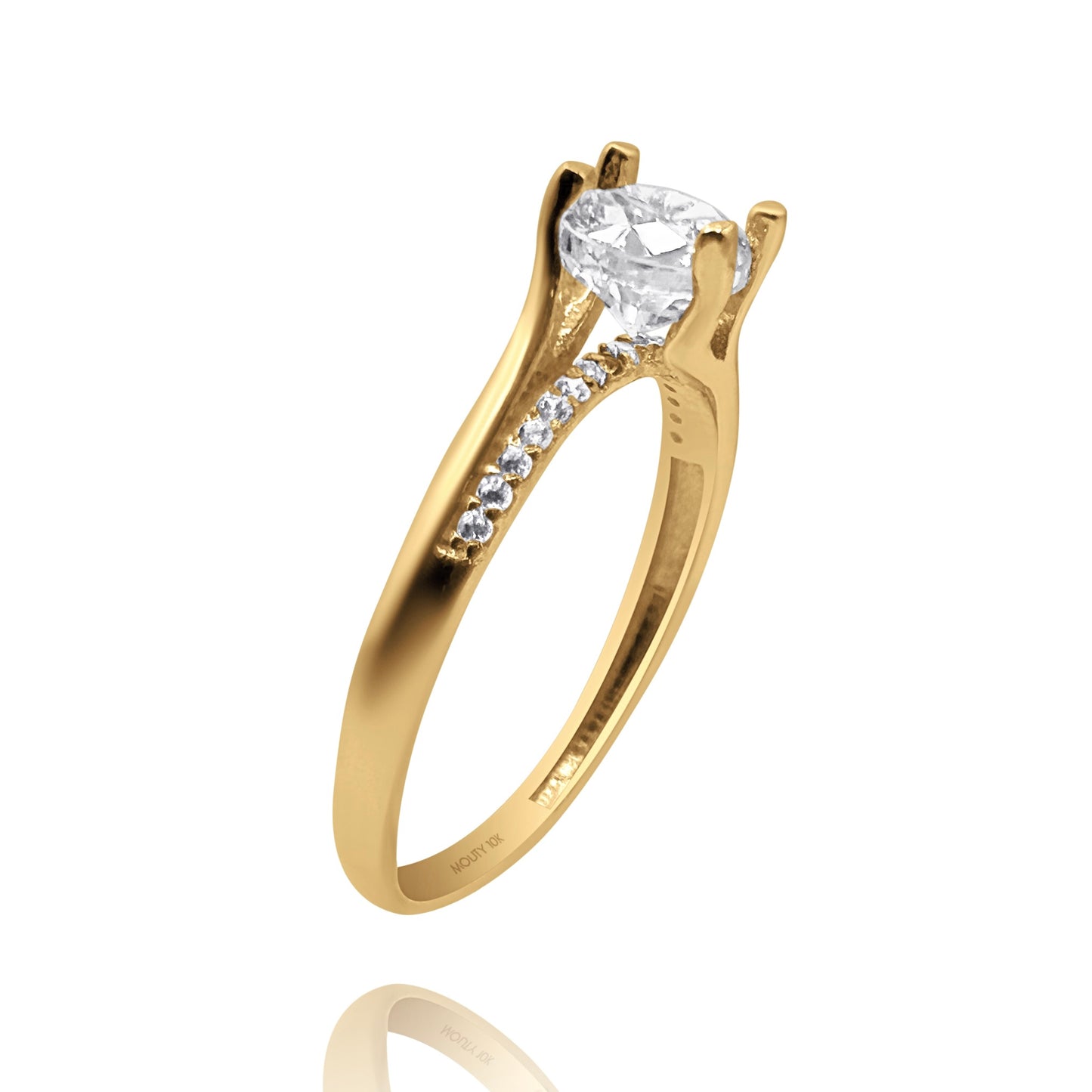 Anillo de compromiso en oro