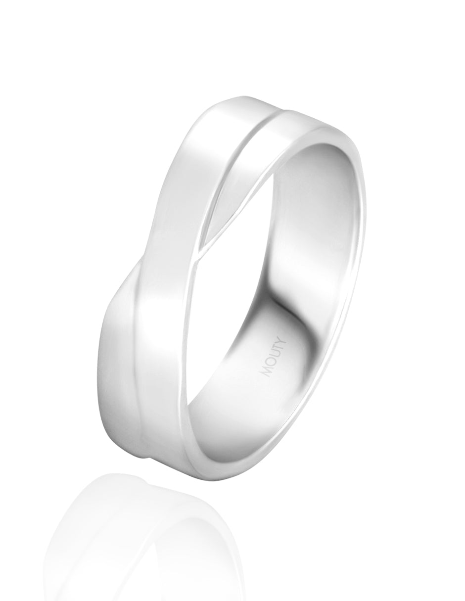 Par de argollas Infinite un-pave en oro 5mm