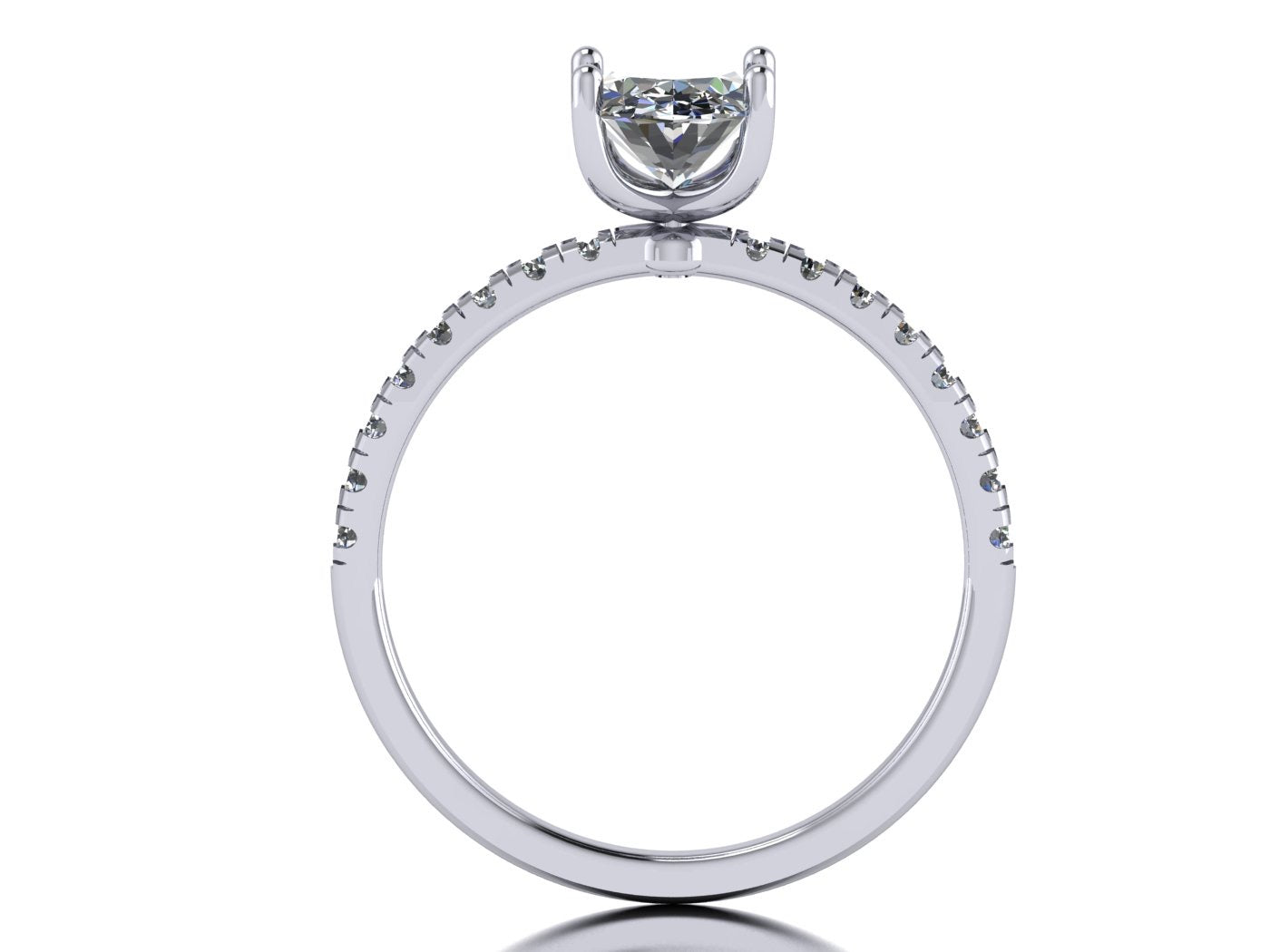 Anillo Val en Oro corte oval