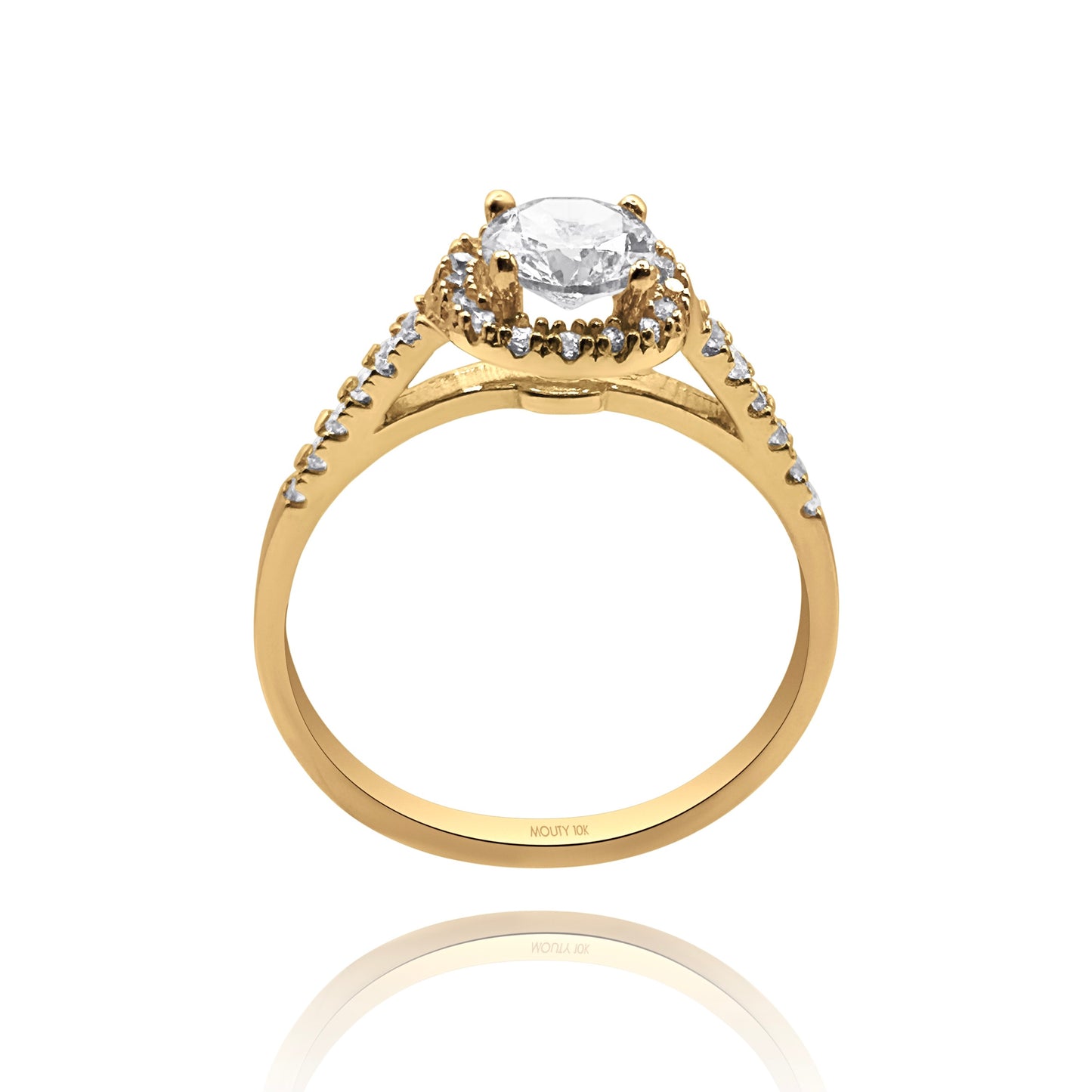 Anillo de compromiso en oro