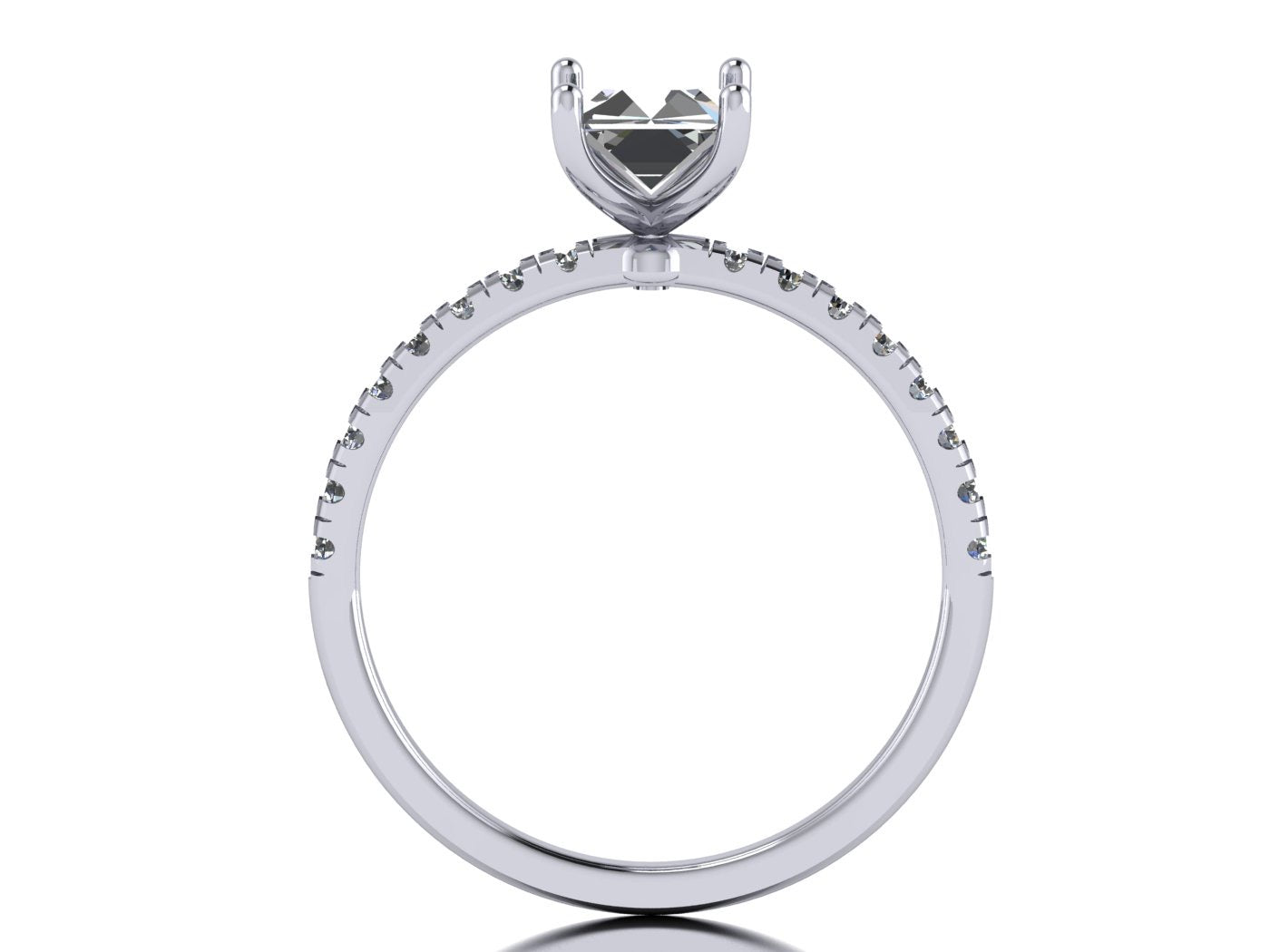 Anillo Val en Oro corte esmeralda