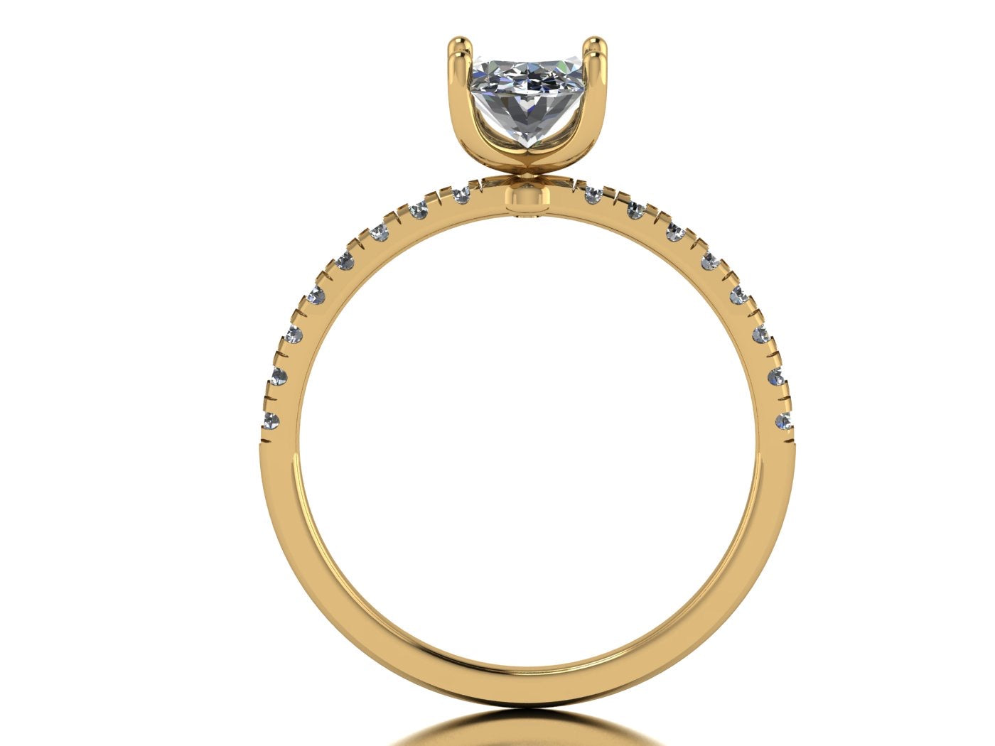 Anillo Val en Oro corte oval