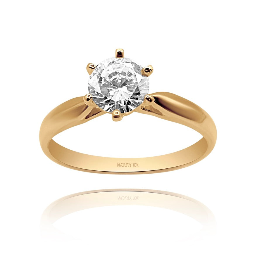 Anillo de compromiso en oro