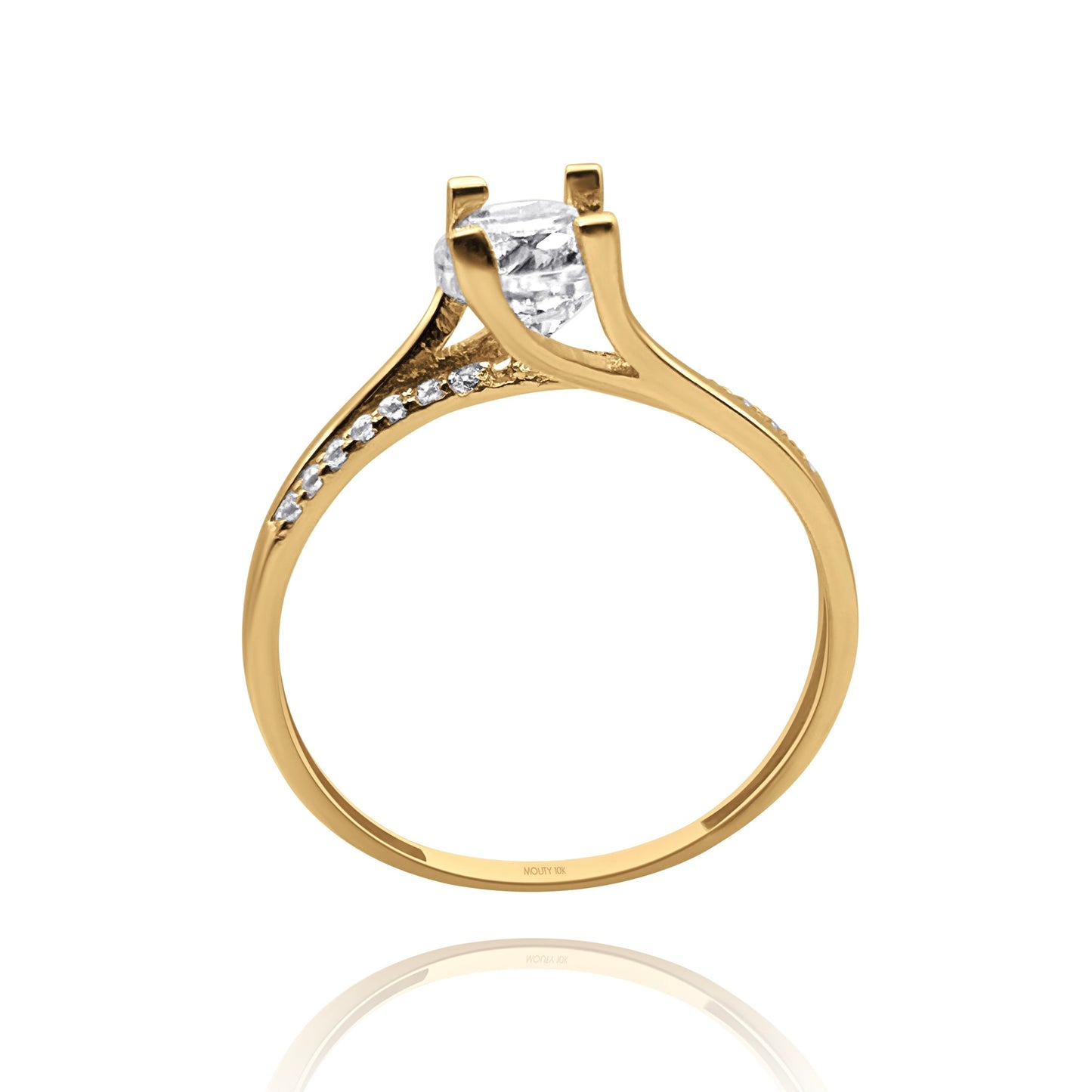 Anillo de compromiso en oro