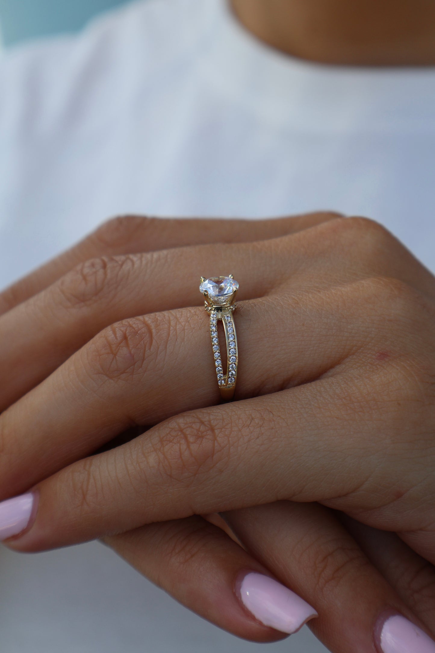 Anillo de compromiso en oro