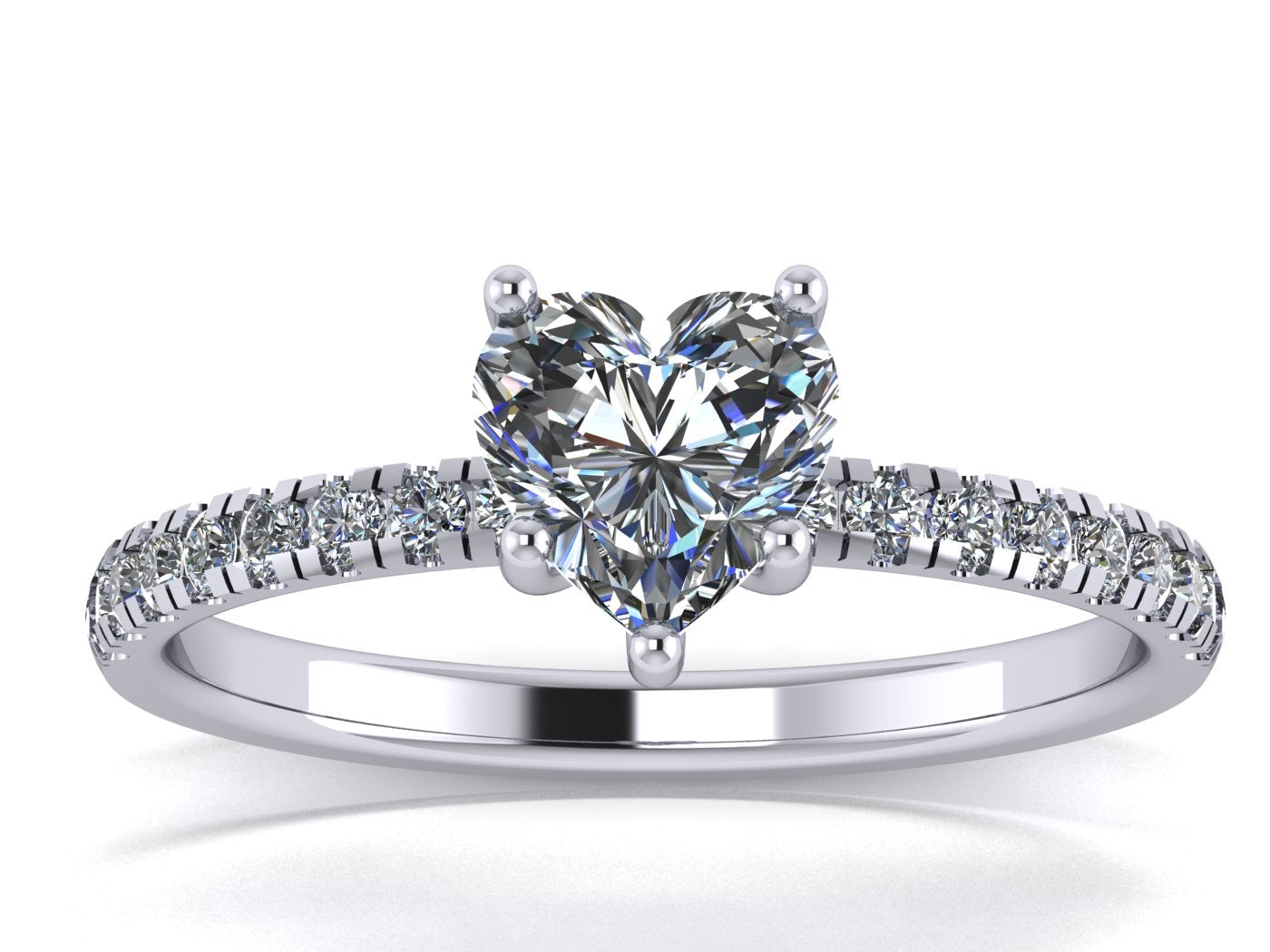 Anillo Amor con pave en Oro