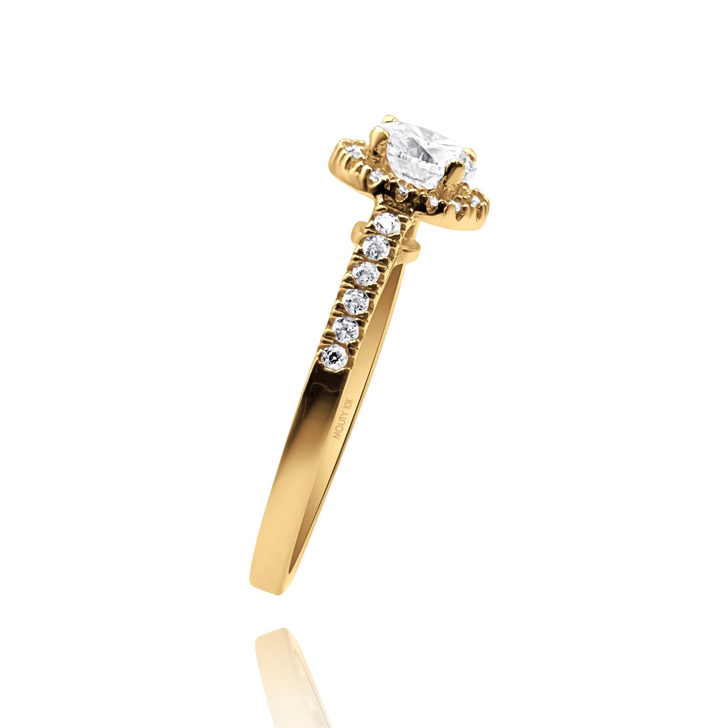 Anillo de compromiso en oro