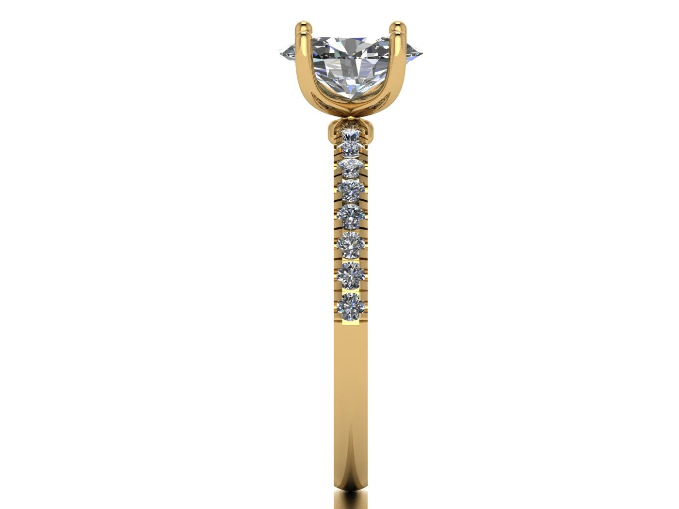 Anillo Val en Oro corte oval