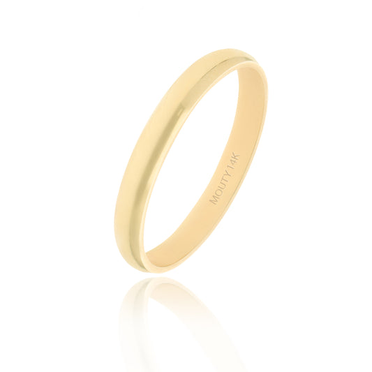 Argolla Meave en Oro amarillo 14k (3mm)