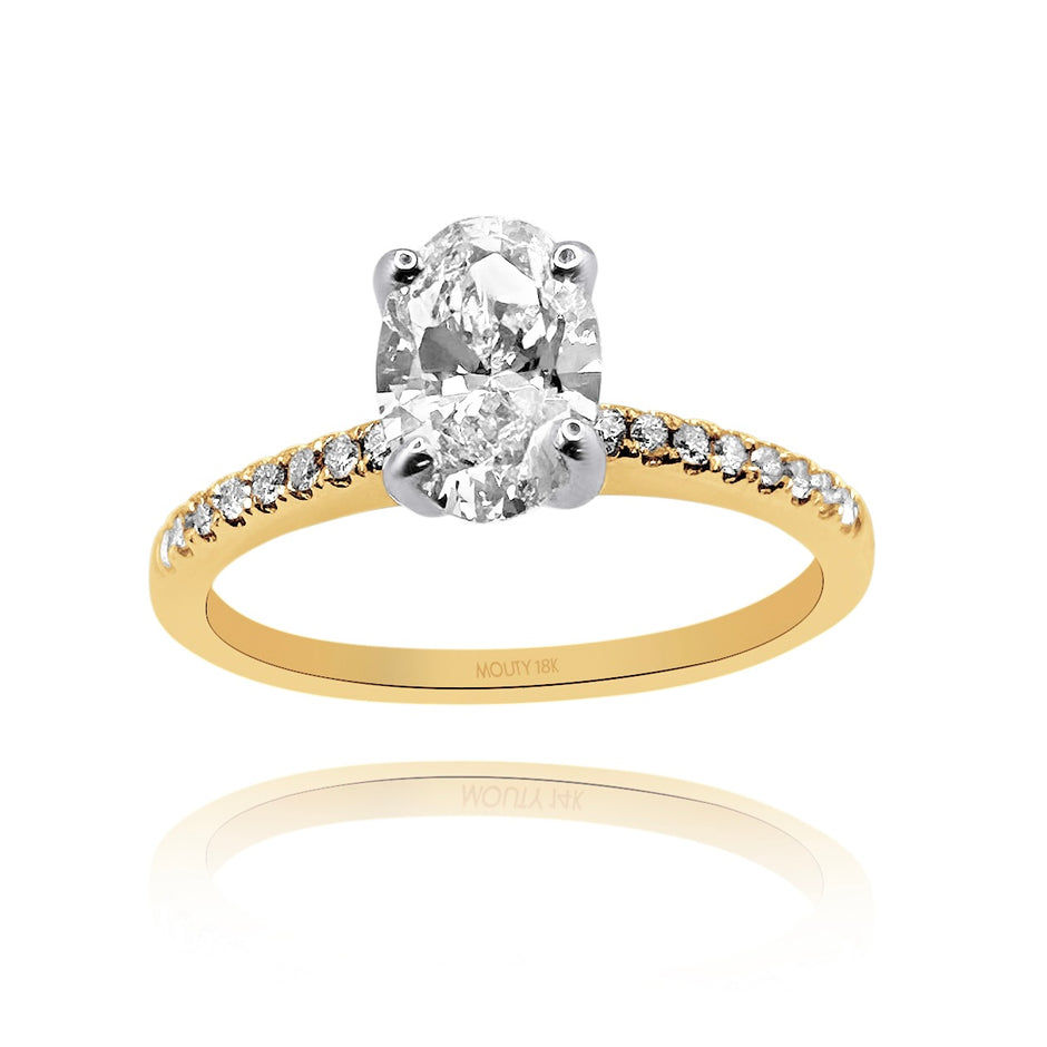 Anillo de compromiso en oro
