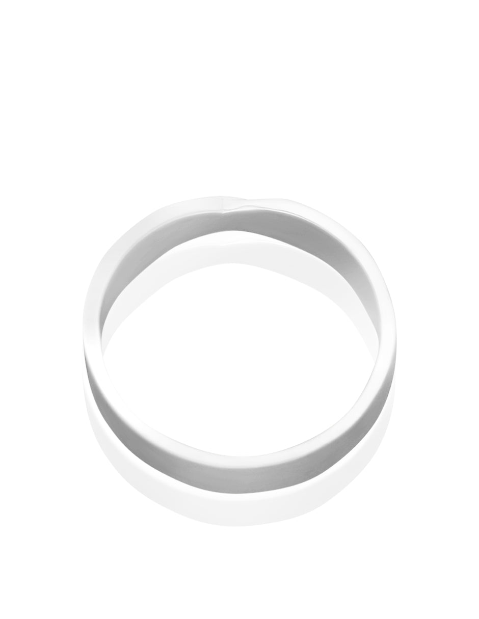 Par de argollas Infinite un-pave en oro 5mm