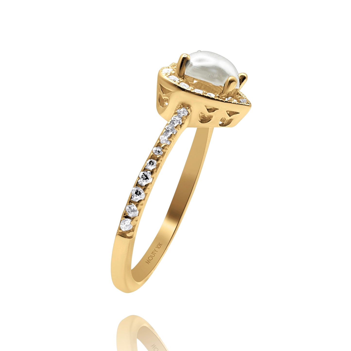 Anillo de compromiso en oro