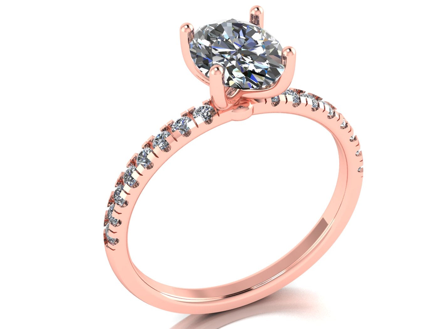 Anillo Val en Oro corte oval