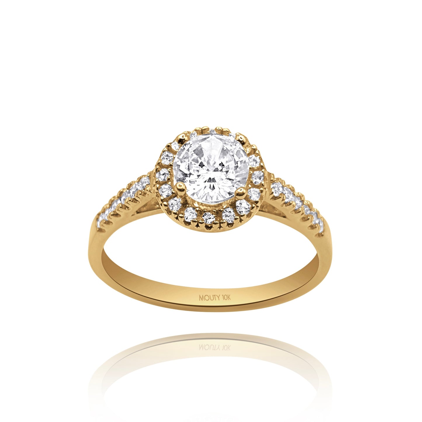 Anillo de compromiso en oro