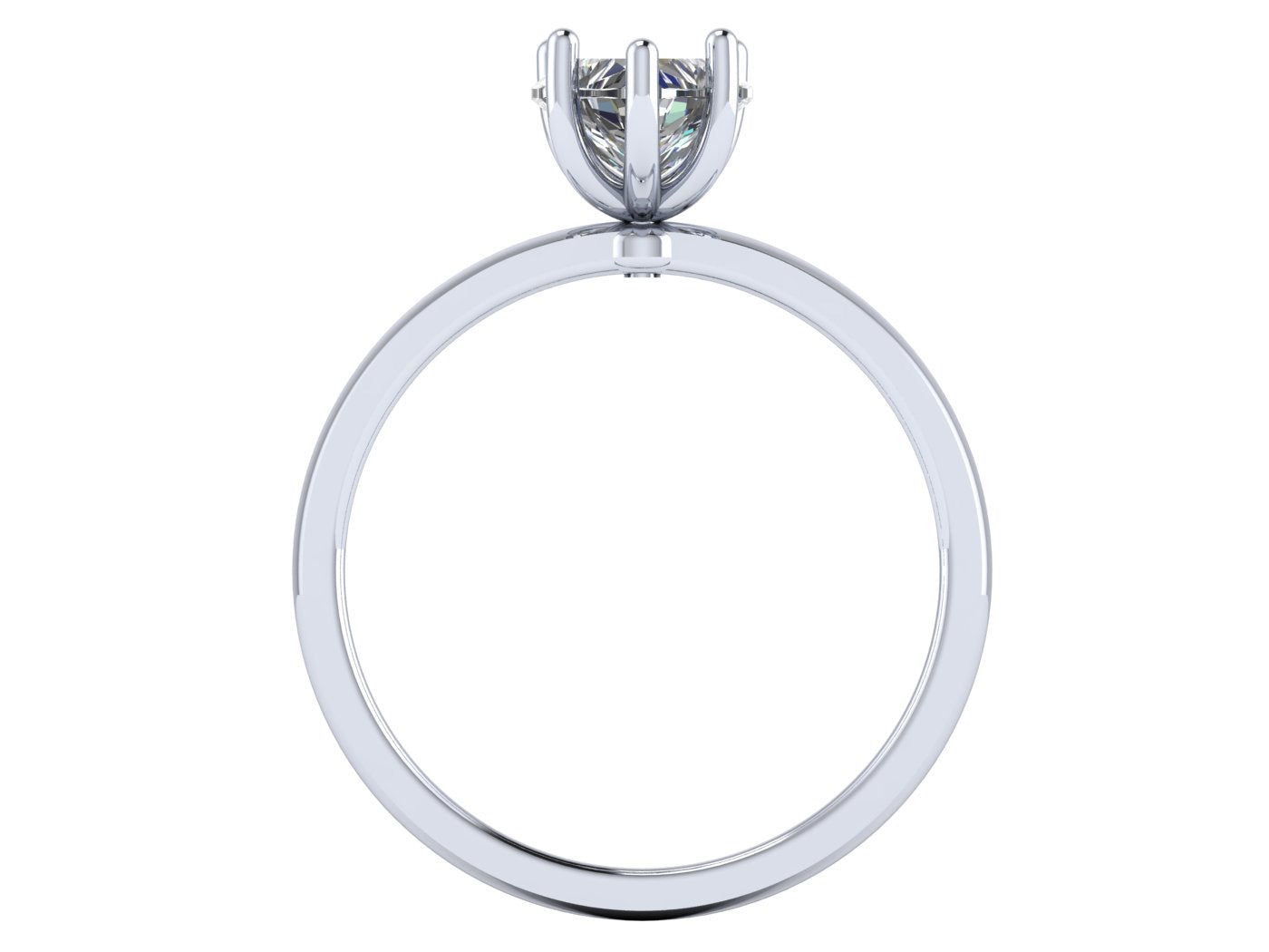 Anillo Malva en Oro corte corazón