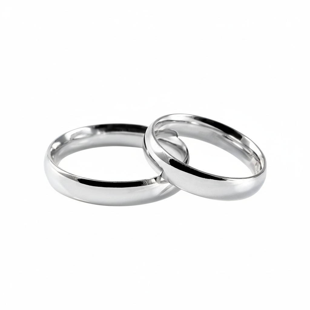 Par de argollas lisas en oro 4mm