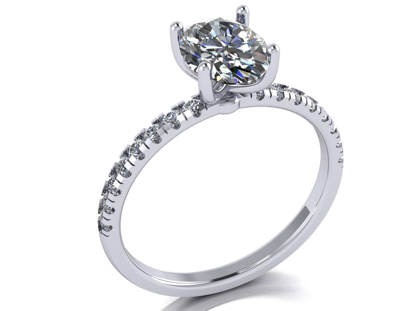 Anillo Val en Oro corte oval