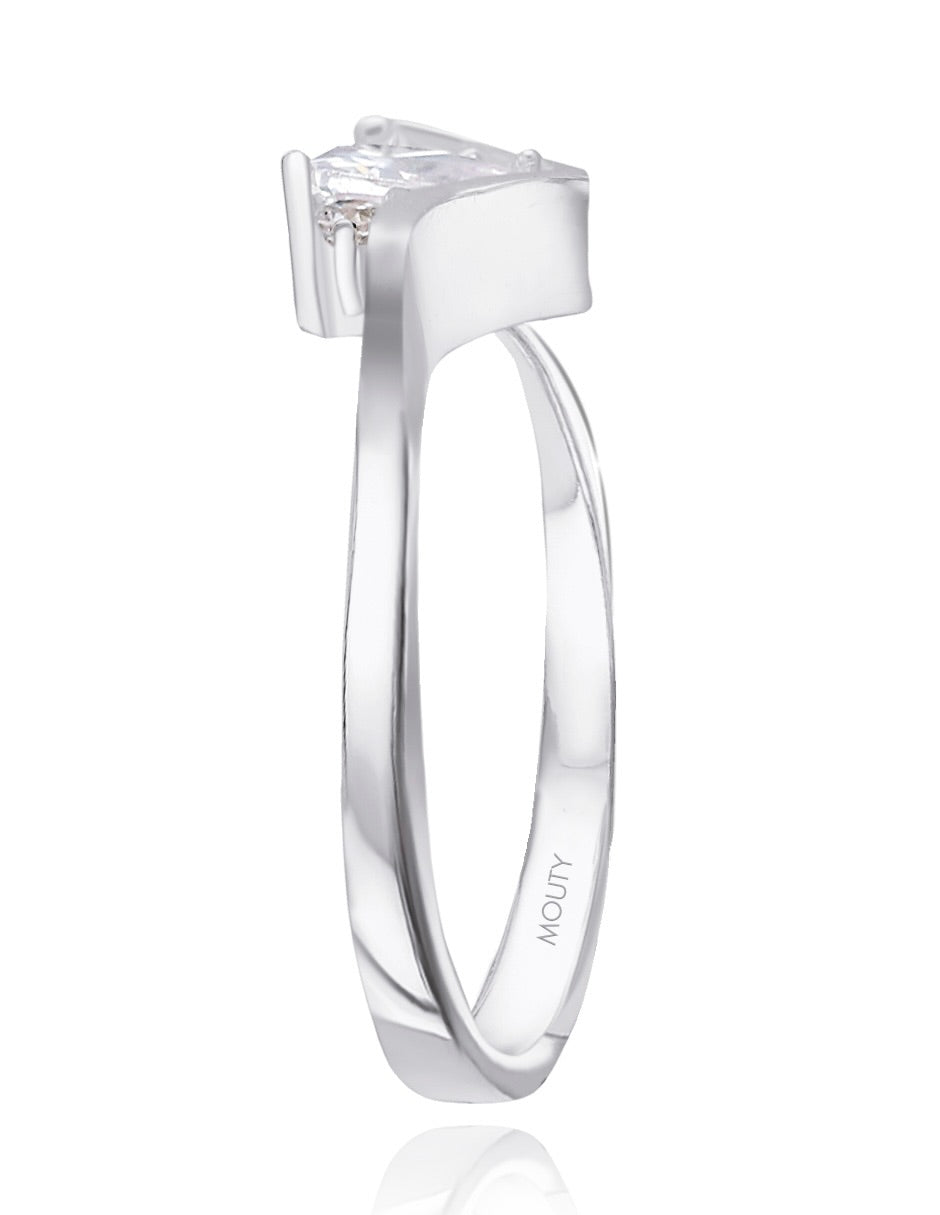 Anillo Alice en plata con circonias