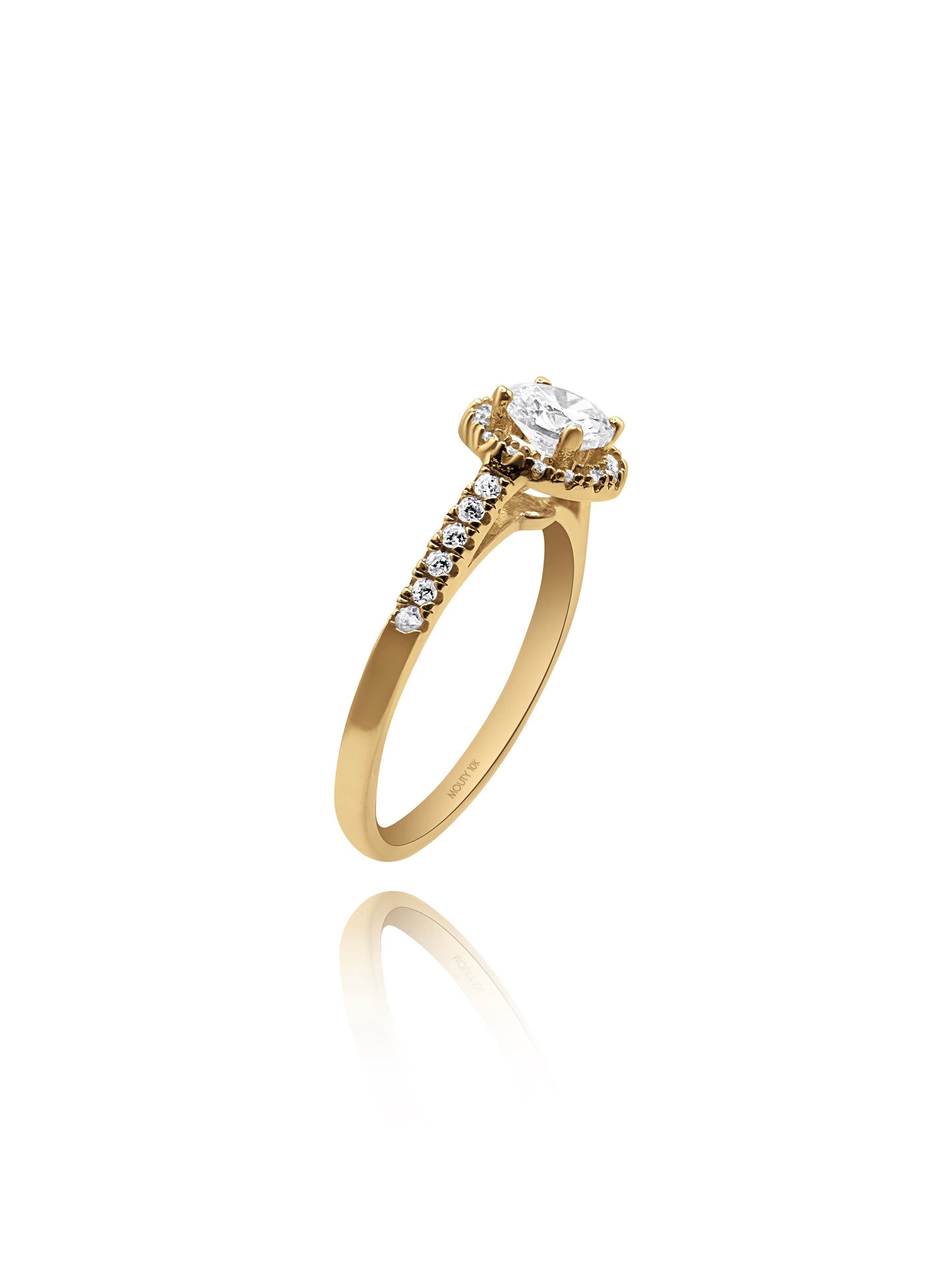 Anillo de compromiso en oro
