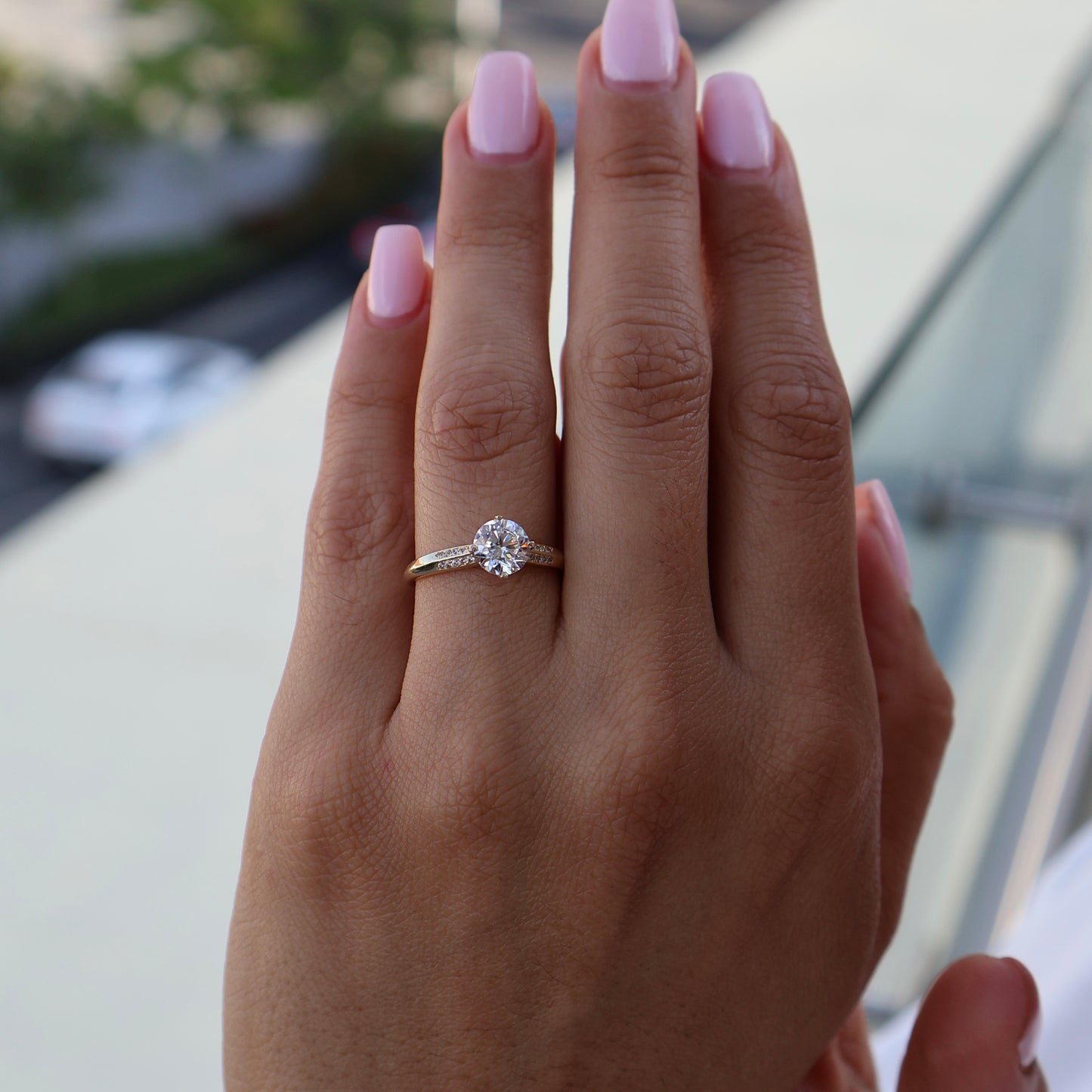 Anillo en Oro Amarillo 14k con Circonia Mod.16005