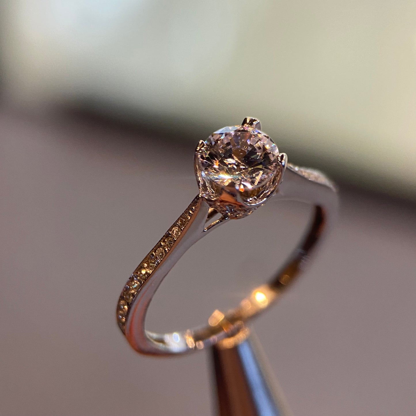 Anillo de compromiso en oro