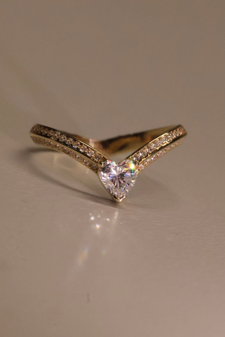 Anillo en Oro 14k con Circonia Mod. 16047