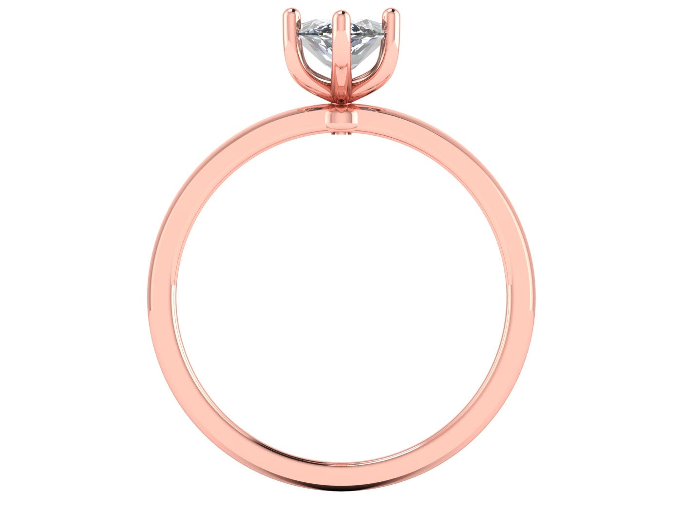 Anillo Malva en Oro corte marquise