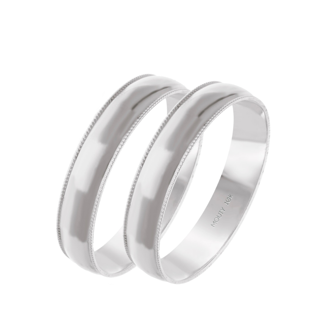 Par de argollas Ellis en oro 4mm