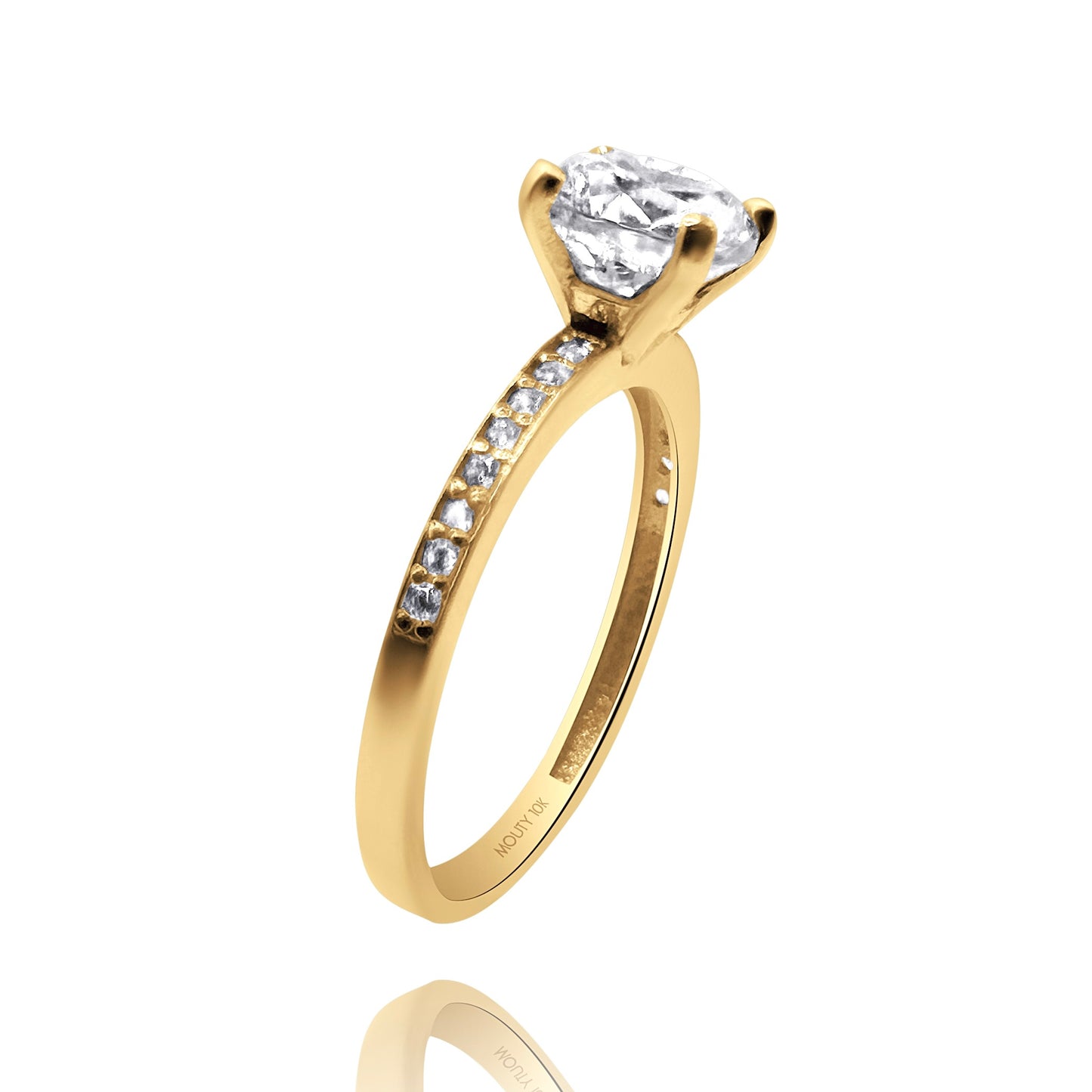 Anillo de compromiso en oro