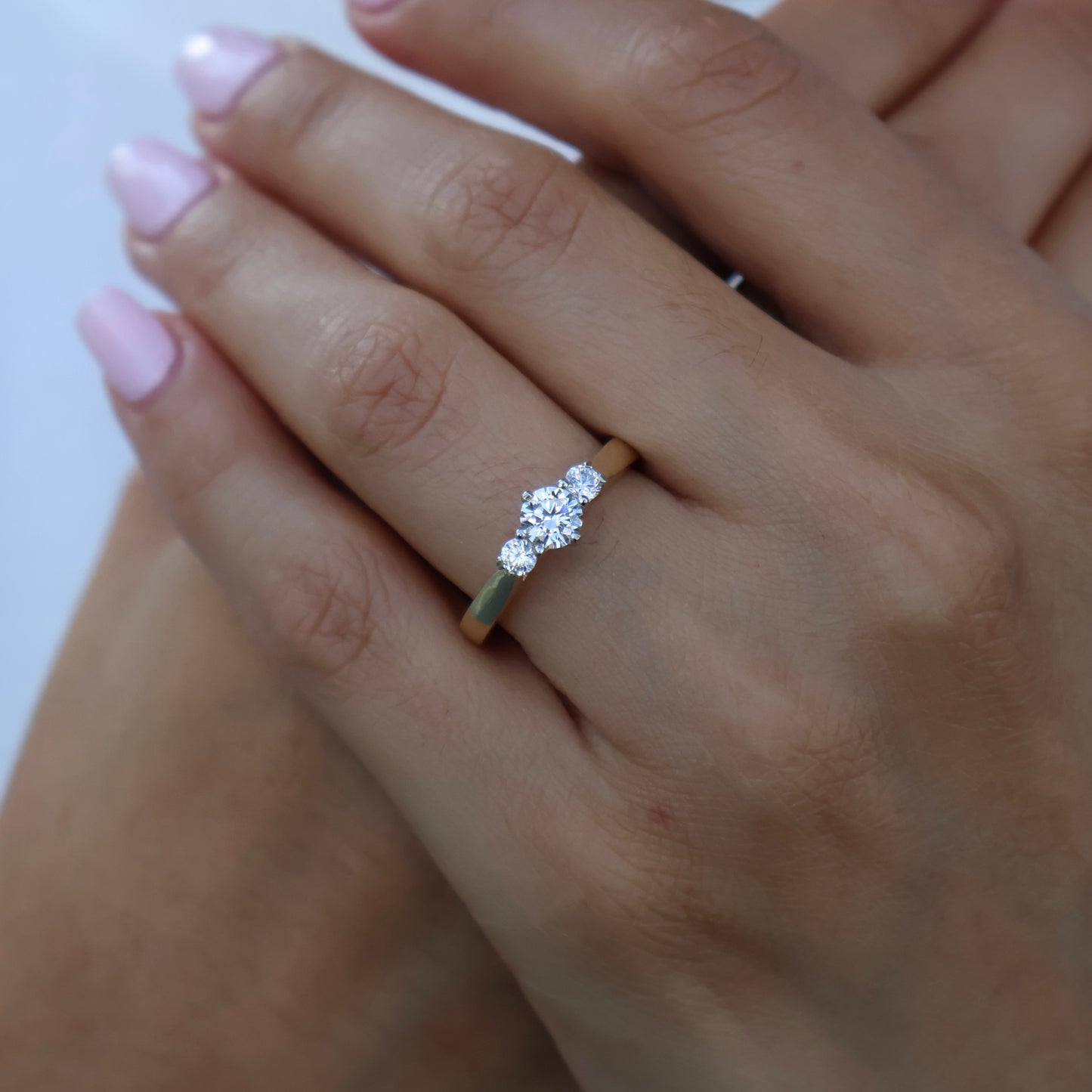 Anillo de compromiso en oro