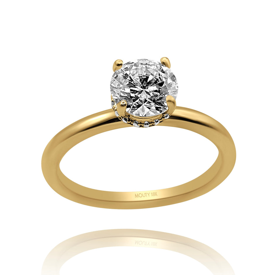 Anillo de compromiso en oro