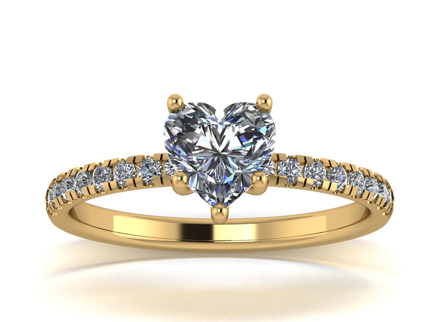 Anillo Amor con pave en Oro