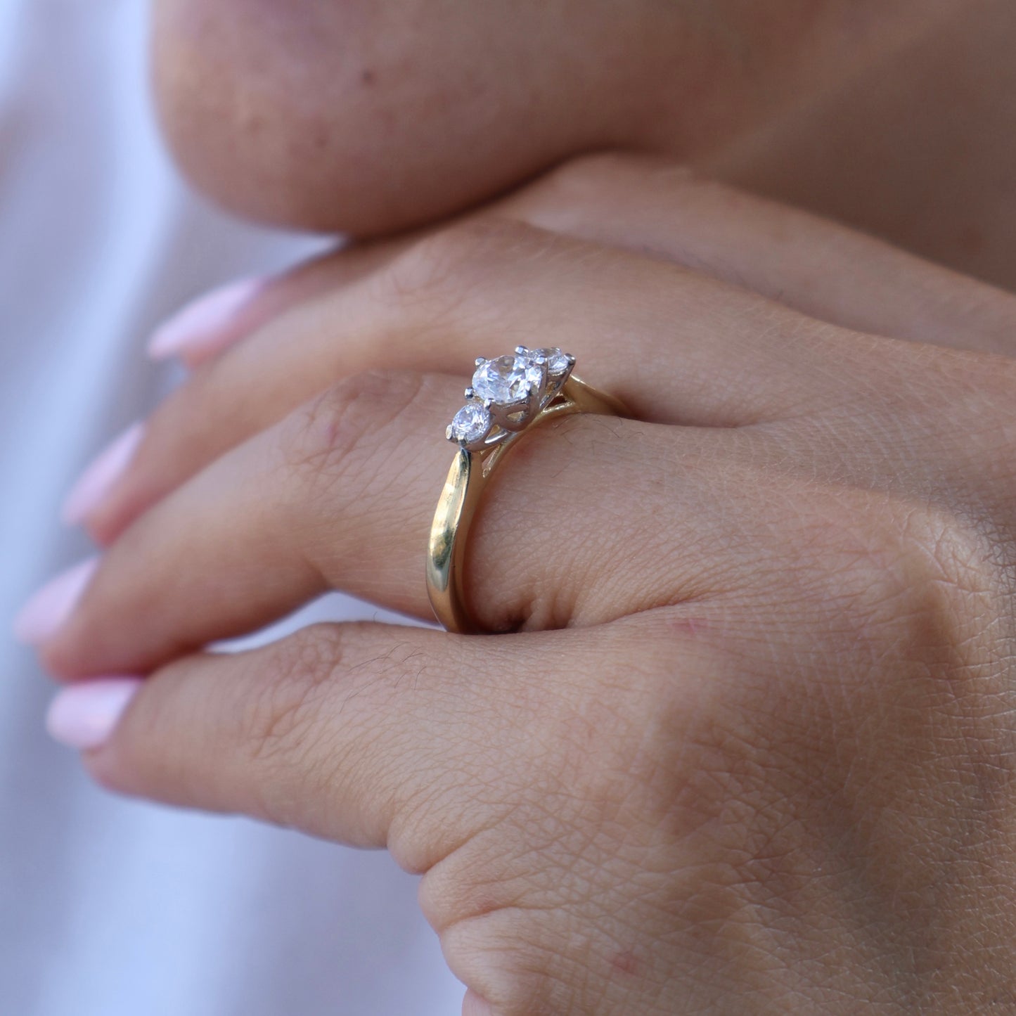 Anillo en Oro Amarillo 14k con Circonia Mod.16018