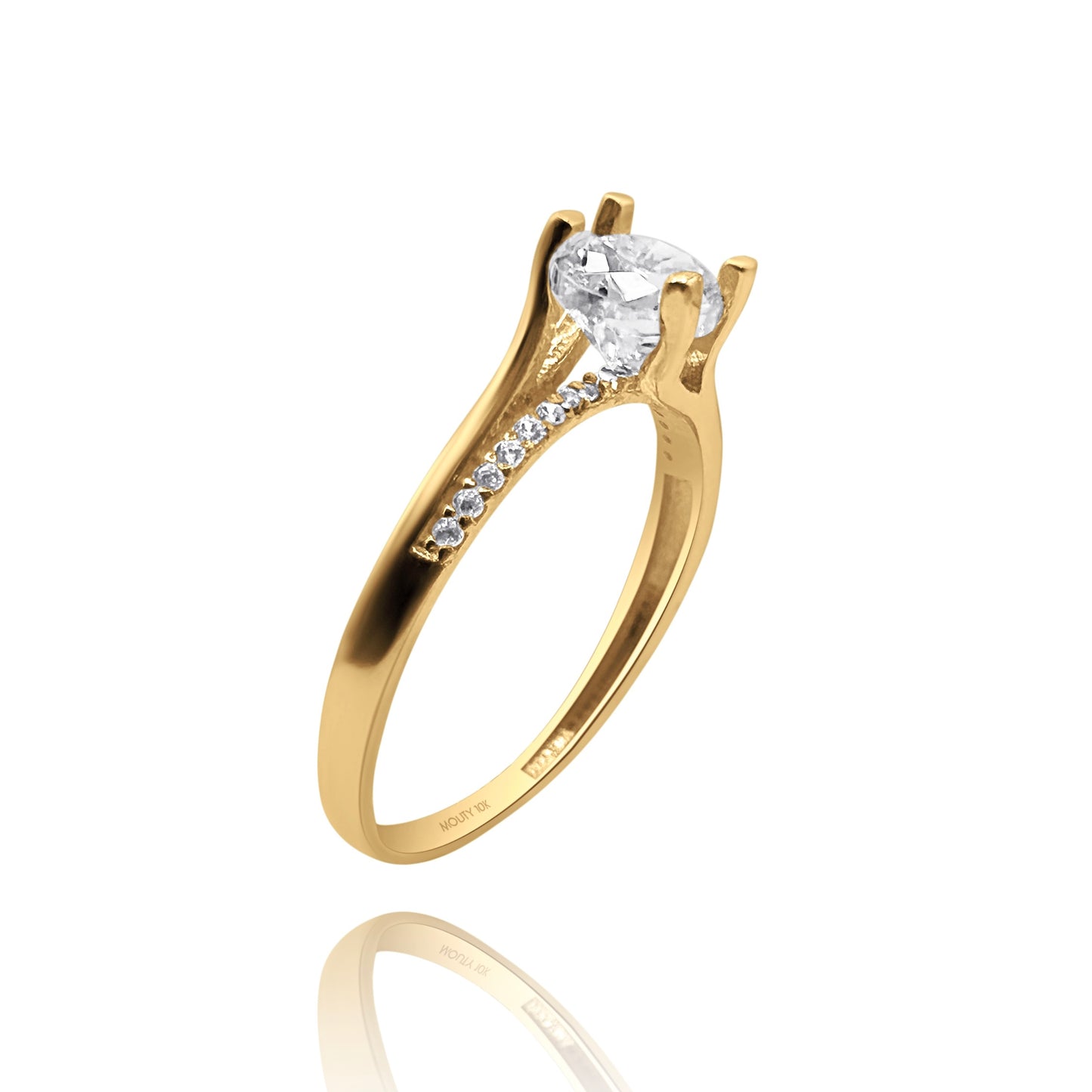 Anillo de compromiso en oro