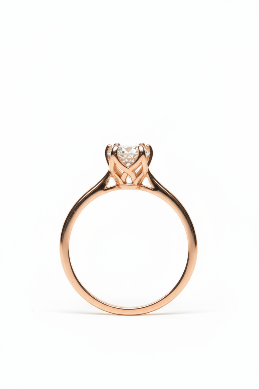 Anillo Magnolia con Moissanita 1.0ct Mod.15900