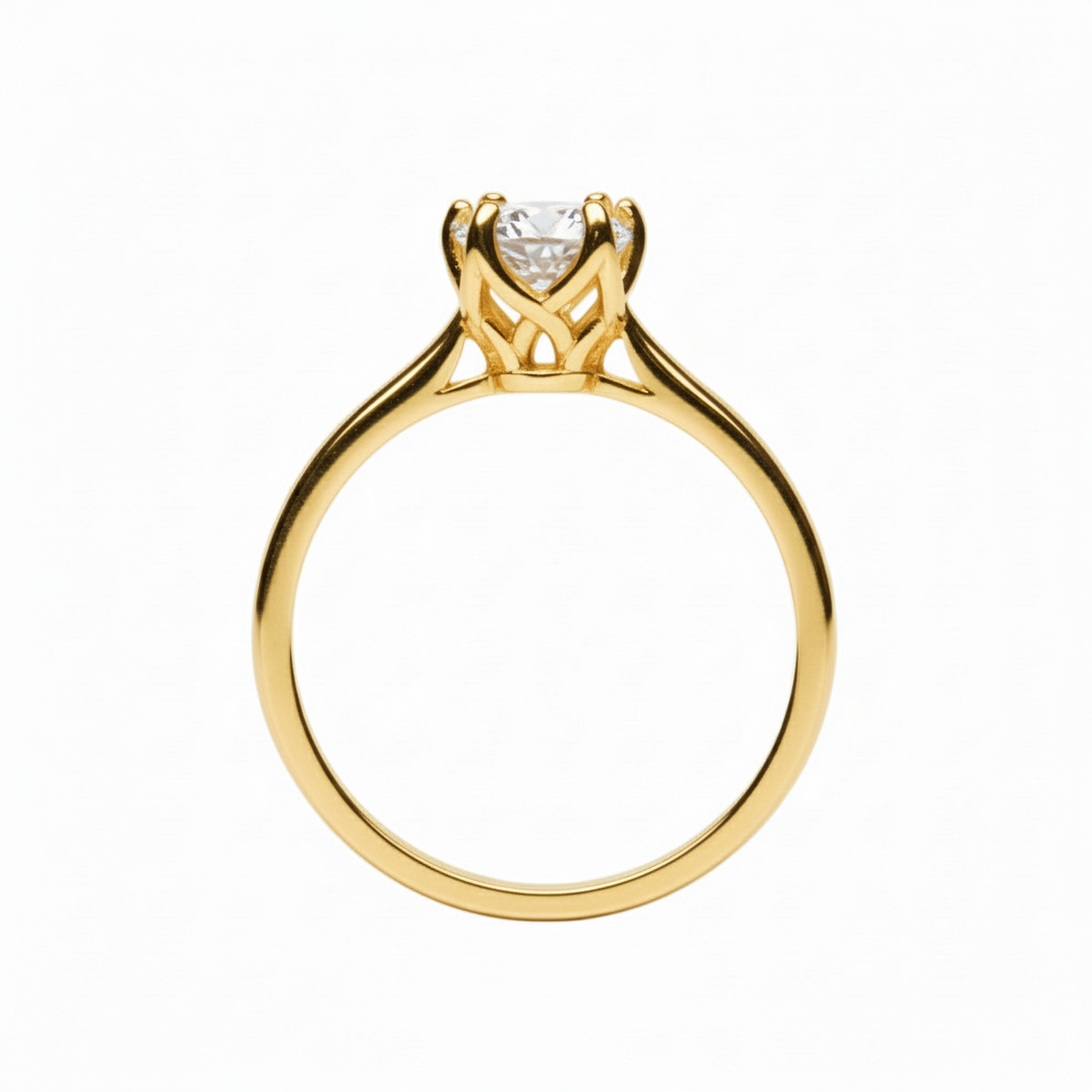 Anillo Magnolia en oro 1.00 ct