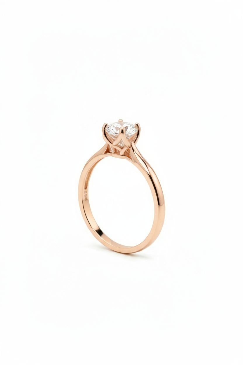 Anillo Magnolia con Moissanita 1.0ct Mod.15900