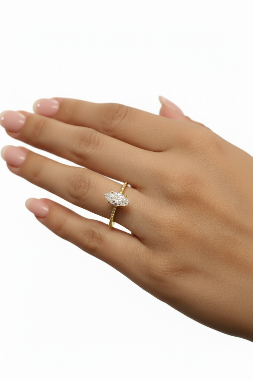 Anillo Rafaella en oro 1.00 ct