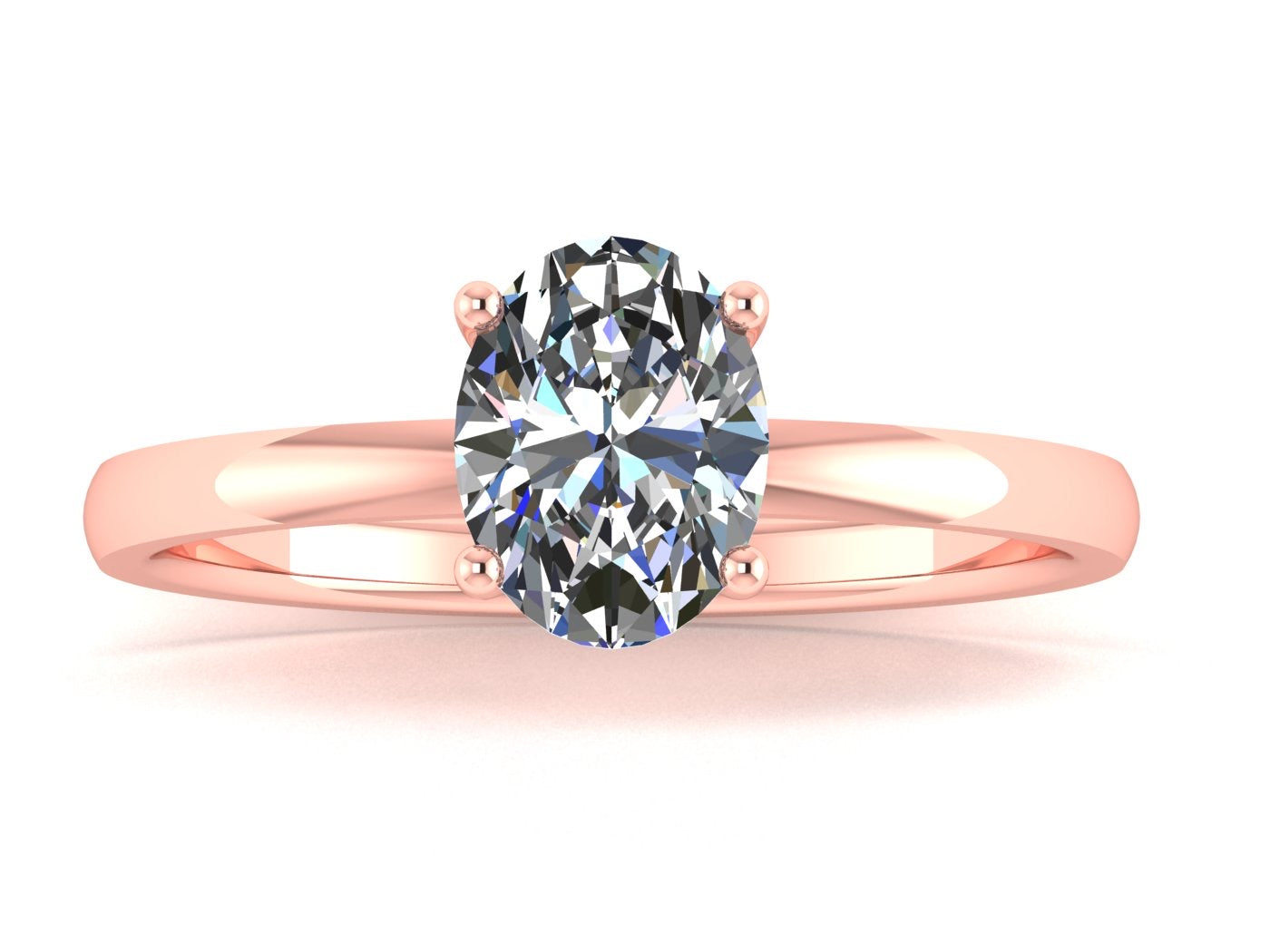 Anillo Malva en Oro corte oval