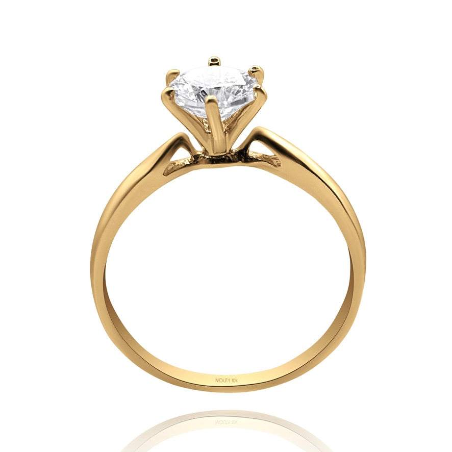 Anillo de compromiso en oro