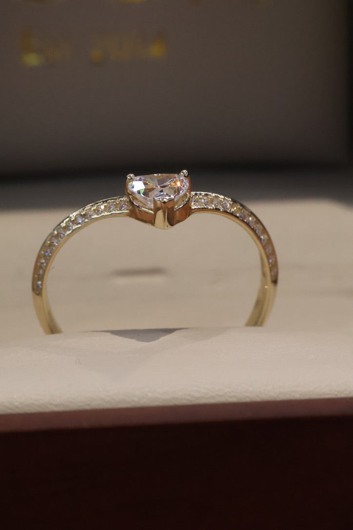 Anillo en Oro 14k con Circonia Mod. 16047