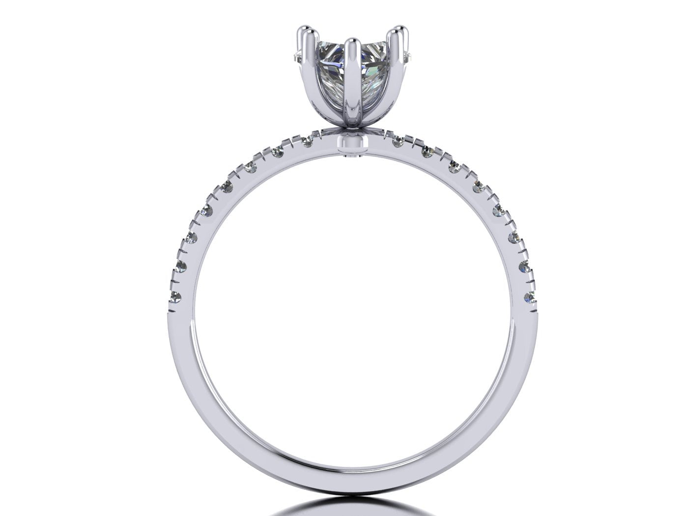 Anillo Amor con pave en Oro