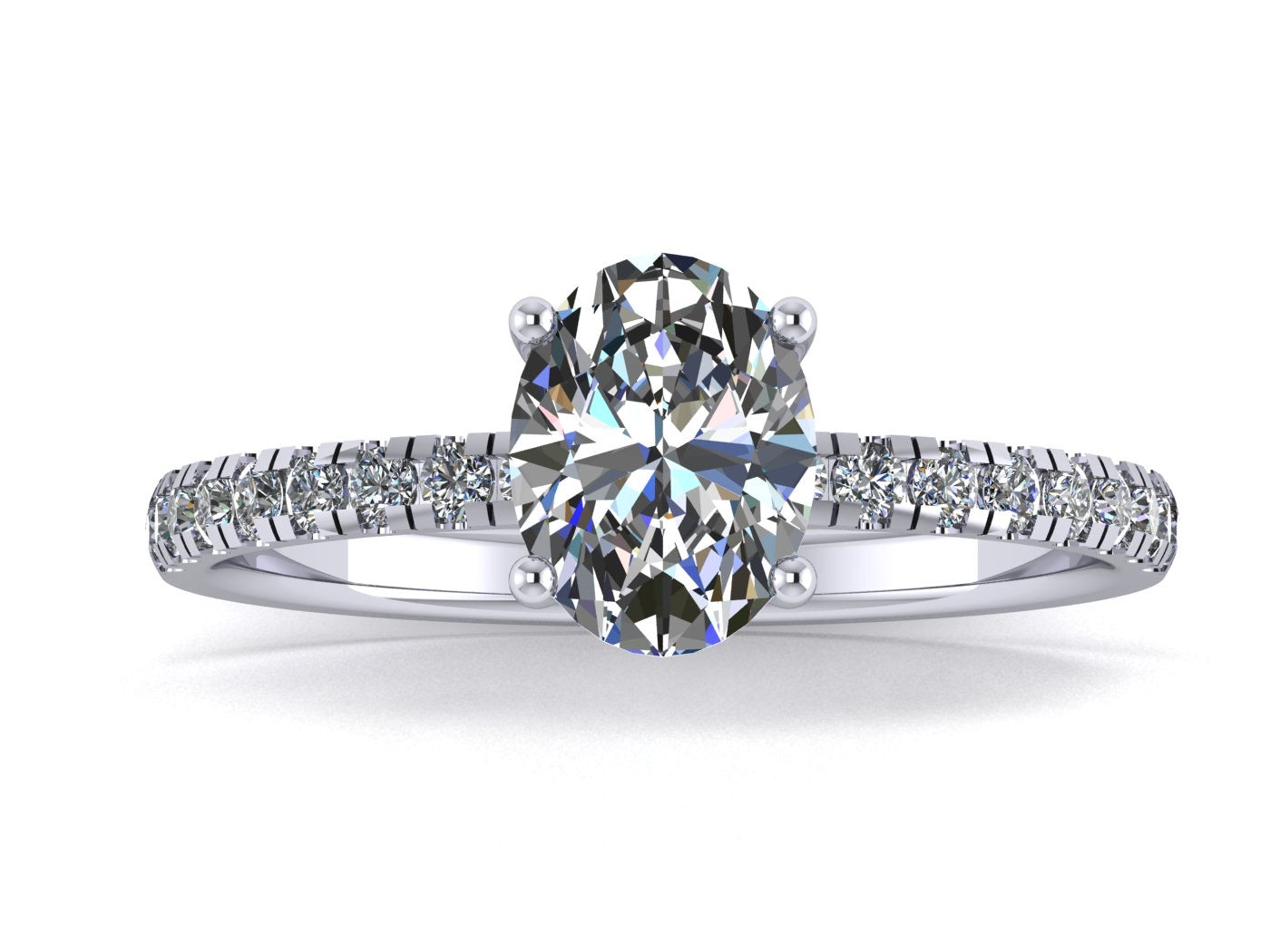 Anillo Val en Oro corte oval