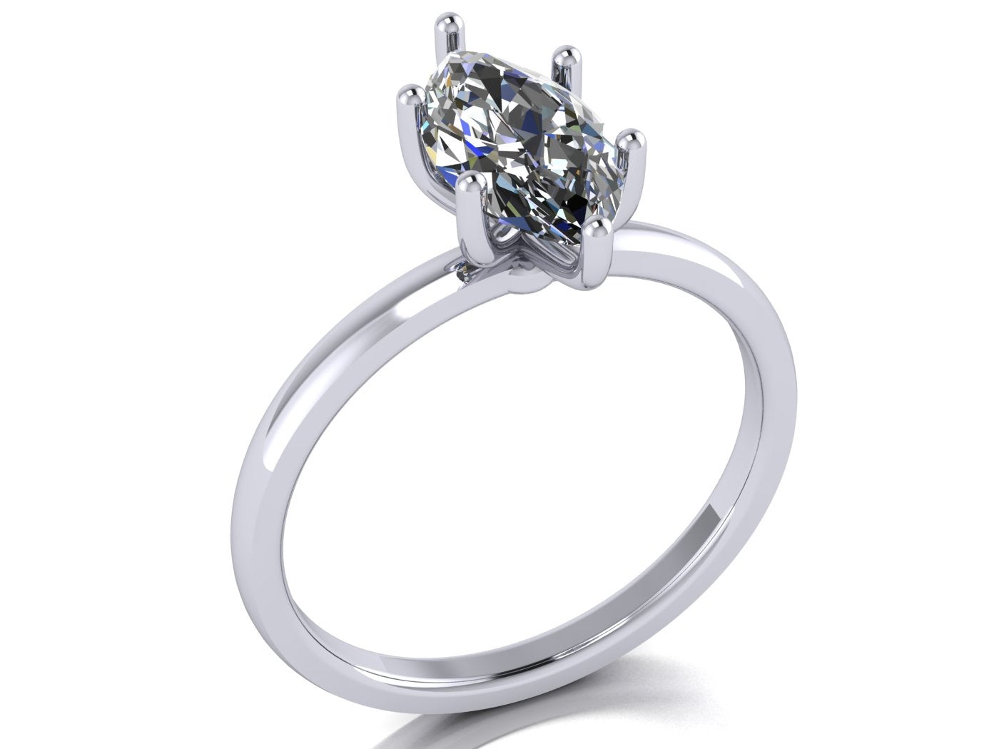 Anillo Malva en Oro corte marquise